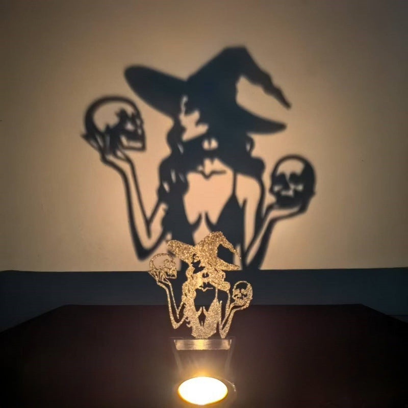 Halloween candle holder detail
